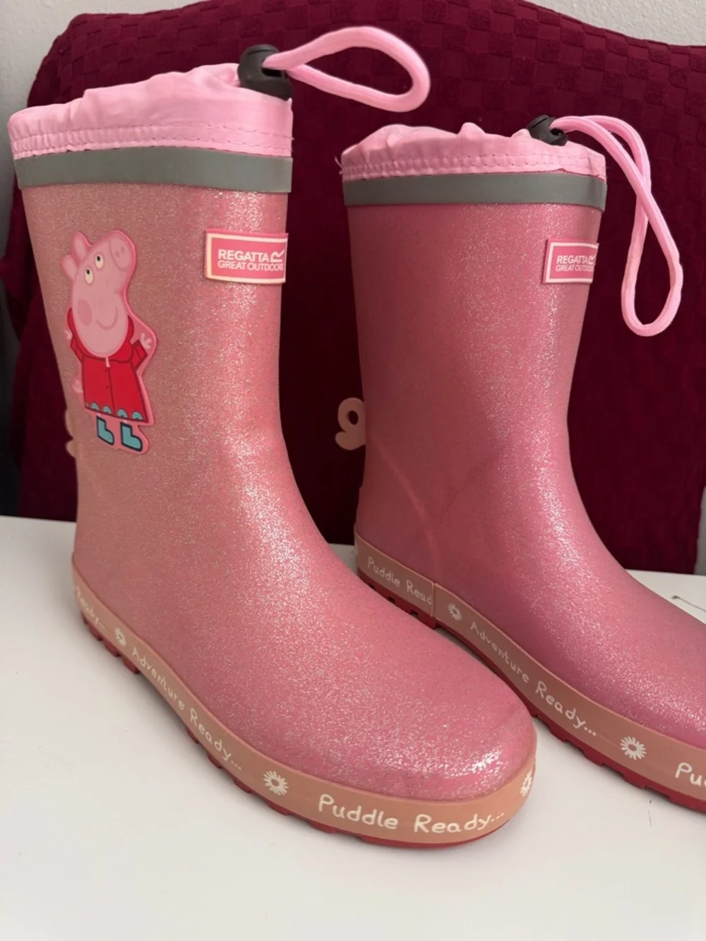 Regatta Great Outdoors Peppa Pink Kids Rain Boots